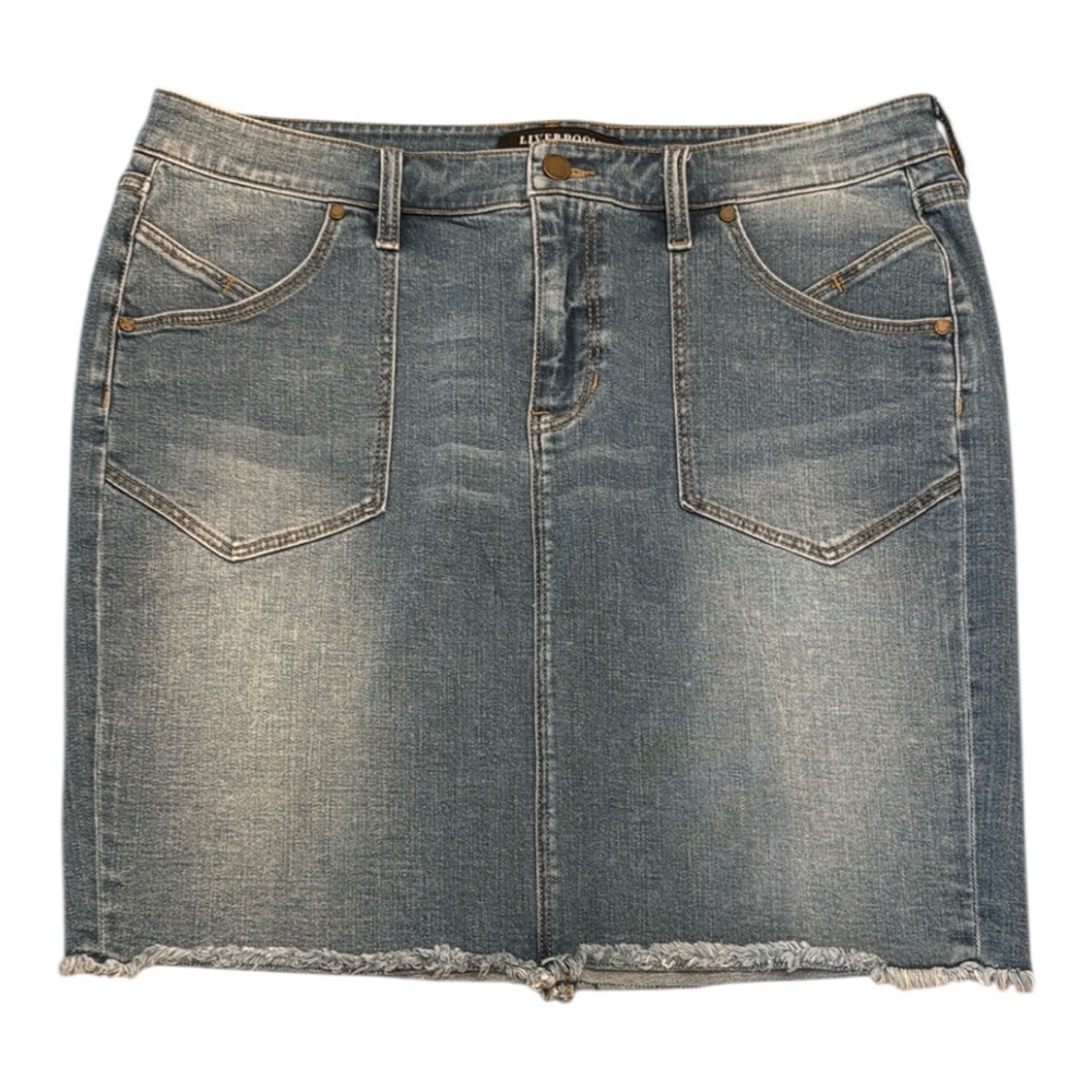 Liverpool Denim Mini Skirt Size 14